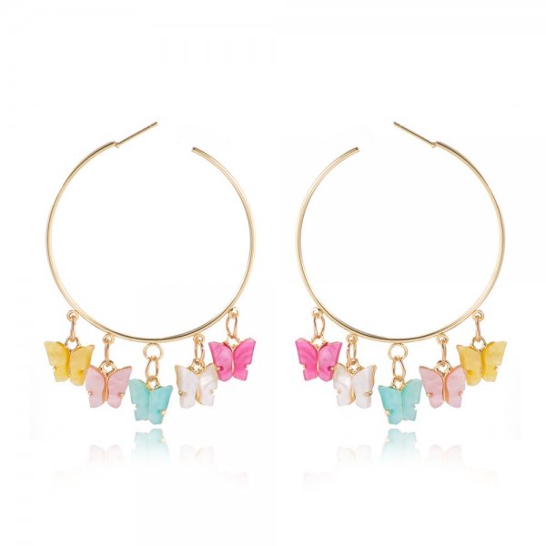 The butterfly earrings stud earrings